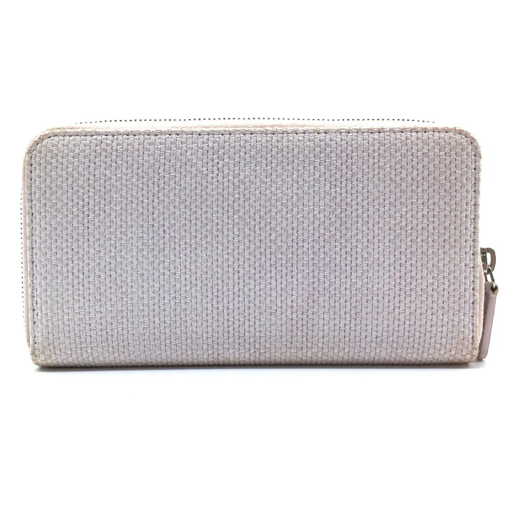 CHANEL Cruise Line Deauville Round Long Wallet Tweed Leather Women's Pink G-2...
